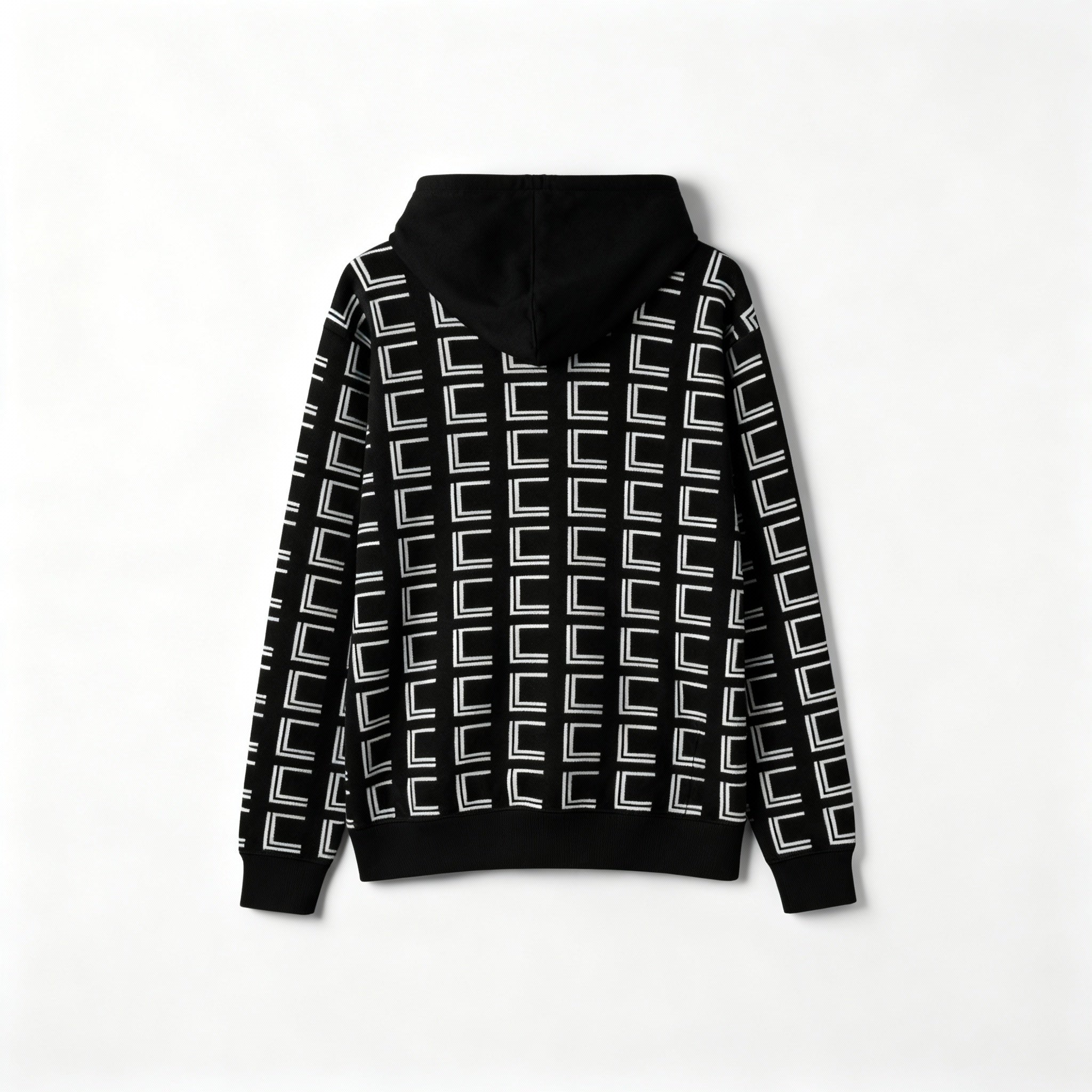 Geometric Monogram Hoodie