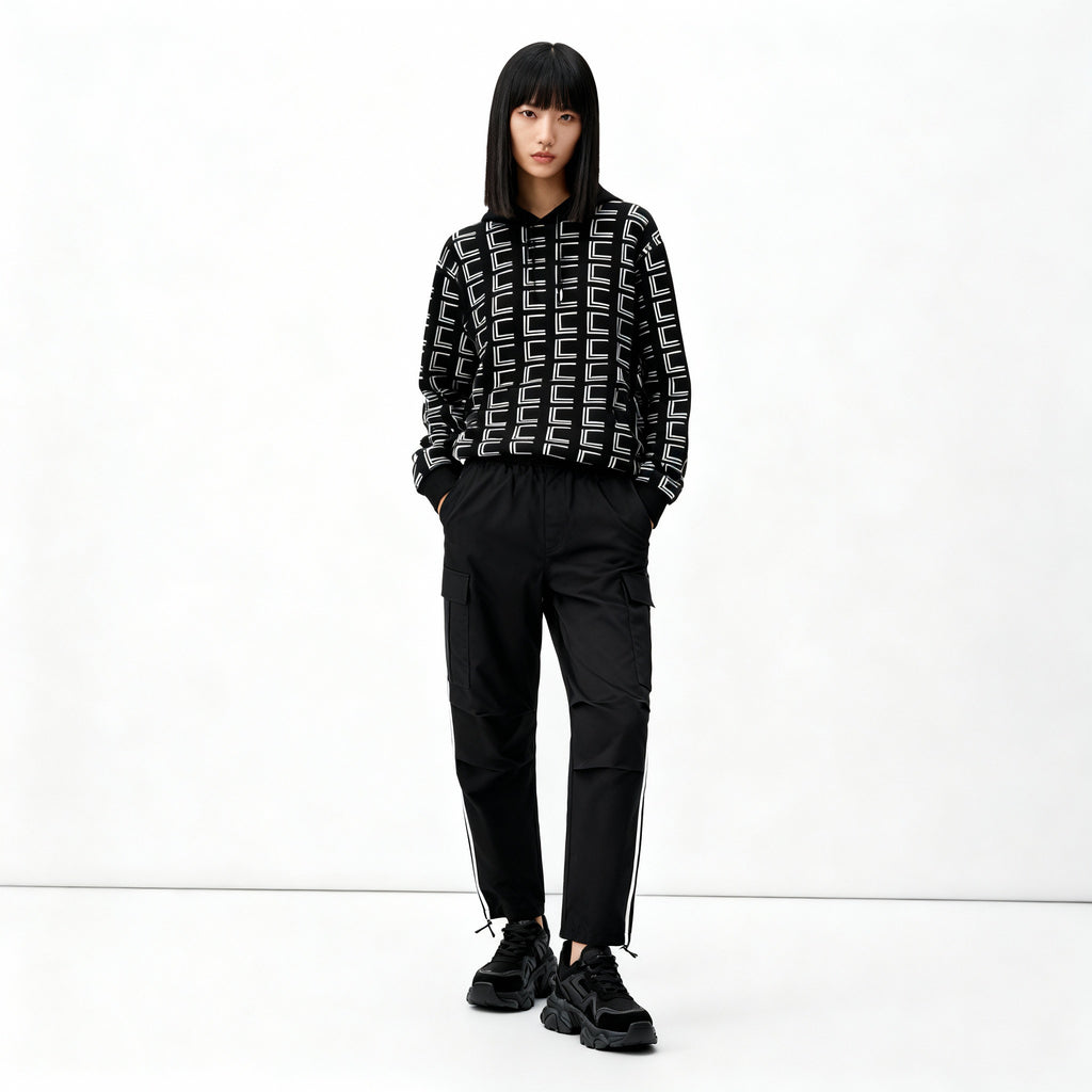 Geometric Monogram Hoodie