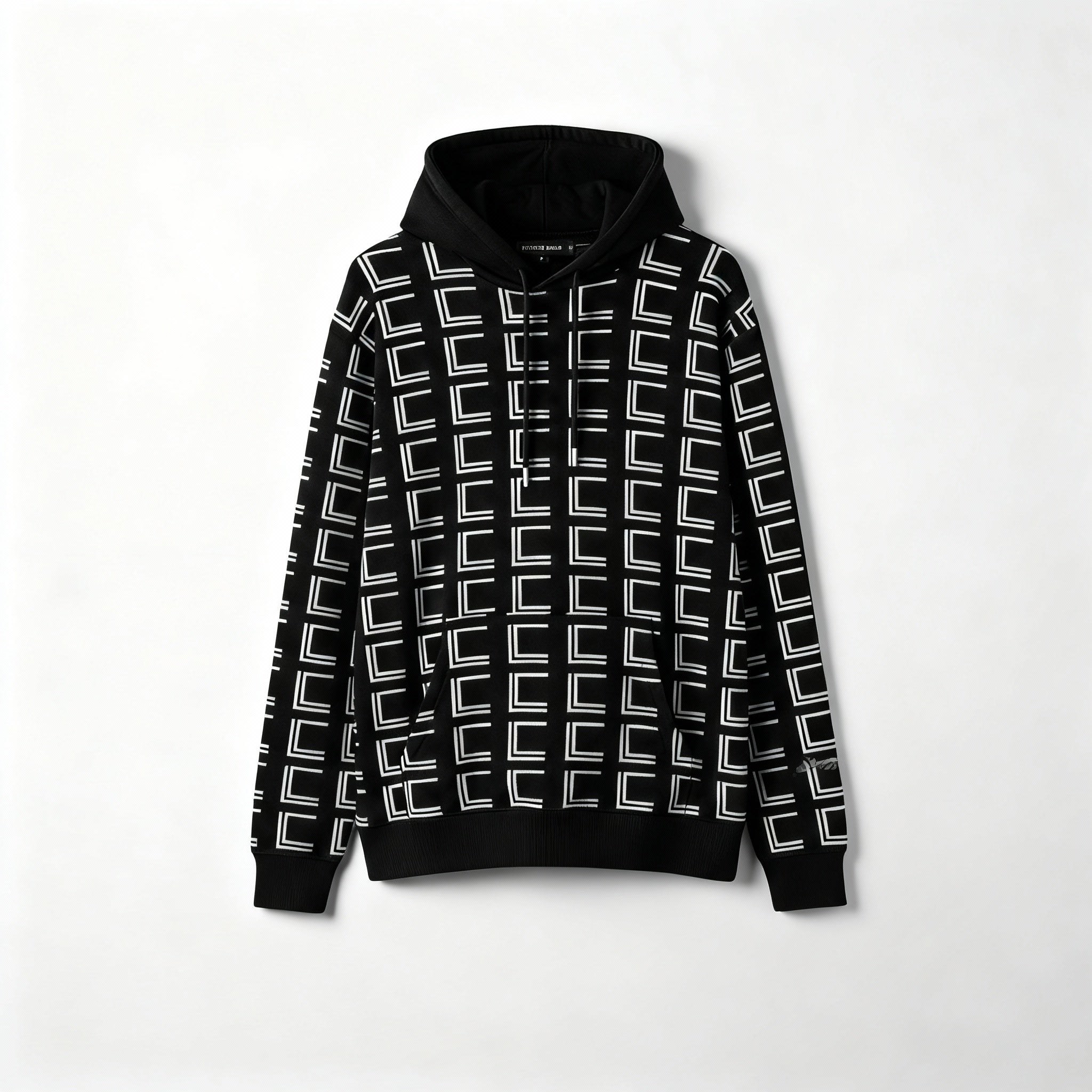 Geometric Monogram Hoodie