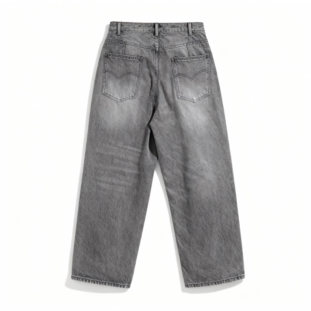 Washed Grey Relaxed Denim