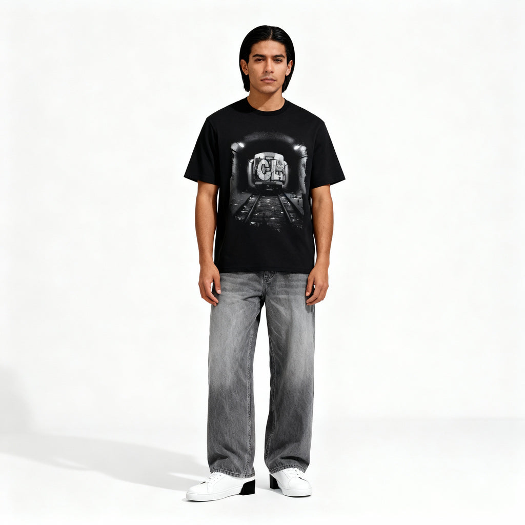 Washed Grey Relaxed Denim