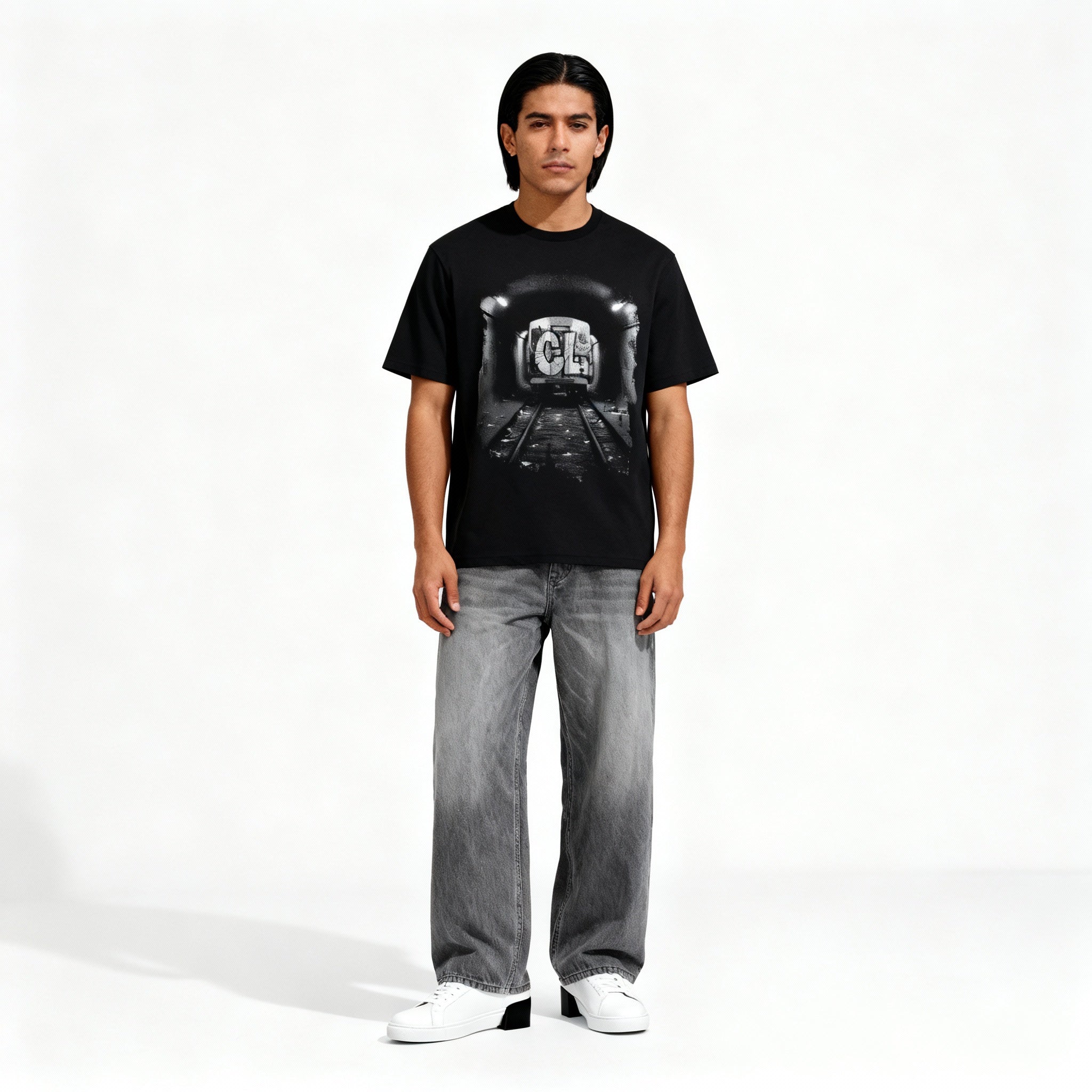 Washed Grey Relaxed Denim